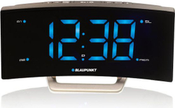 Fotoja e Radio digjitale me alarm Blaupunkt CR7BK Alarm Clock Radio Silver, e argjendtë