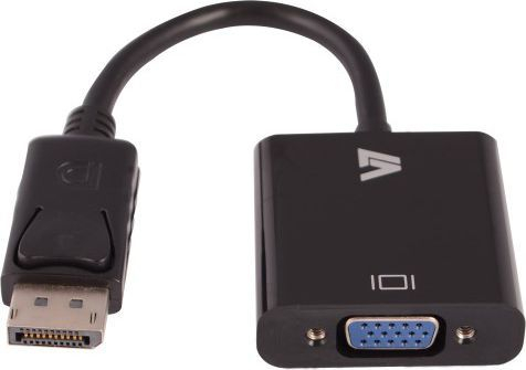 Fotoja e Përshtatës AV V7 DisplayPort - D-Sub (VGA), i zi