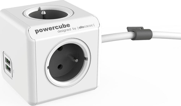 Fotoja e Shpërndarës USB PowerCube, 1.5m, i hirtë