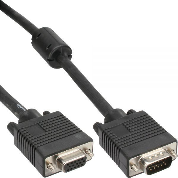 Fotoja e Kabllo InLine, D-Sub (VGA) - D-Sub (VGA), 1m, e zezë