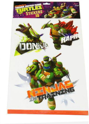 Fotoja e Ngjitëse dekoruese Euro Trade 3D Teenage Mutant Ninja Turtles, 295×500×1 mm