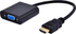 Fotoja e Konvertues HDMI Gembird D-Sub (VGA) 0.15m (A-HDMI-VGA-04), e zezë, Picture 1