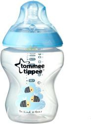 Fotoja e Biberon Tommee Tippee TT0325, 260ml, 0+, i kaltër / transparent