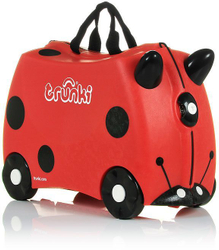 Fotoja e Valixhe Drinks Riding Ladybug Harley, e kuqe
