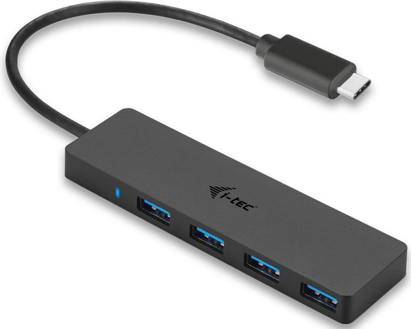 Fotoja e USB Hub I-TEC 3.0 Type C Passive, 4 porte, e zezë