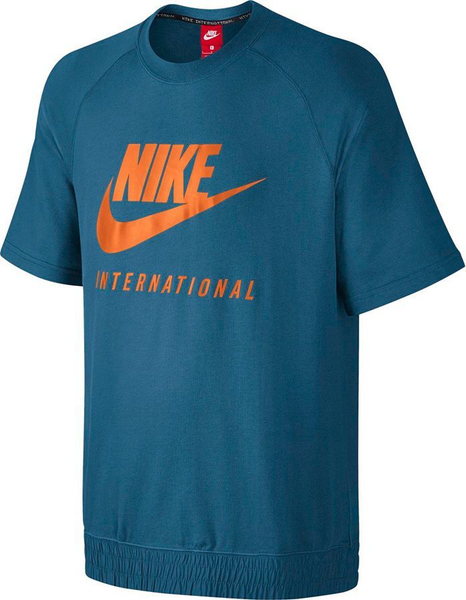 Fotoja e Maicë për meshkuj Nike M NK INTL CRW SS, S, e kaltër