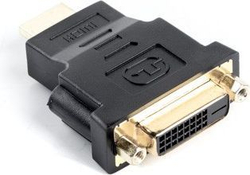 Fotoja e Përshtatës Landerg HDMI(M)->DVI-D(F)(24+5) SINGLE LINK ADAPTER, i zi