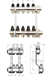 Fotoja e Set valvula termostatike dhe njehsor rrjedhje 409x346x87 mm (RMZTP-7)