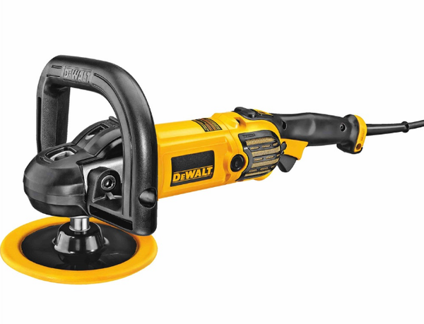 Fotoja e Lustrues rrotullues Dewalt DWP849X, 1250 W, i verdhë