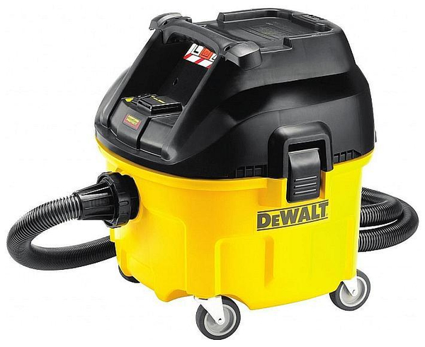 Fotoja e Fshesë elektrike Dewalt, 1400 W, 30 l, e verdhë