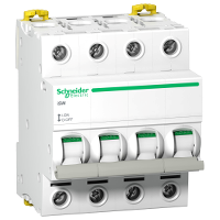 Fotoja e Siguresë elektrike Schneider iSW A9S65492, 4 pole, 125A, 240V, e hirtë