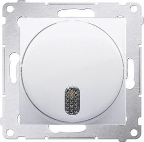 Fotoja e Buton për zile Kontakt-Simon 230 V, IP20, i bardhë