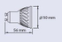 Fotoja e Llambë GTV LED GU10 6W 440lm 220 - 240V (LD-PC6010-30), e bardhë e ngrohtë, Picture 2