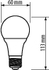 Fotoja e Poç elektrik GTV LED E27 (LD-PC3A60-10W), 10W, 3000K, Picture 2