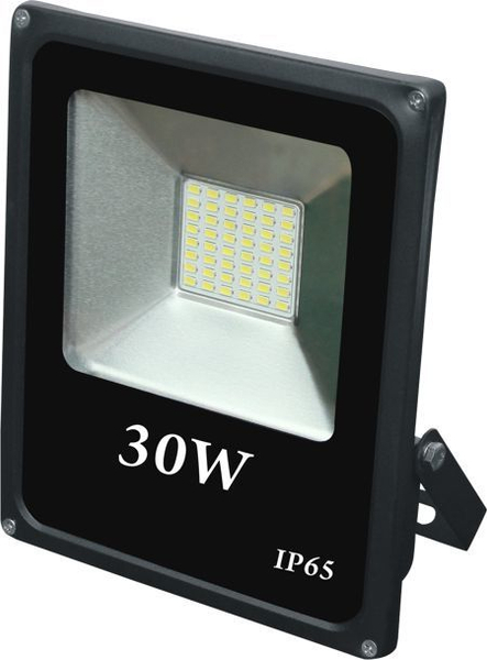 Fotoja e Projektor Volteno Slim (VO0767), LED, IP65, 30W, i zi