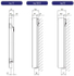 Fotoja e Radiator Stelrad Vertex Style tip 22, 2000 x 300 mm, 957 W, i bardhë, Picture 5