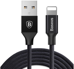 Fotoja e Kabllo Baseus USB-A USB - Lightning (25263-uu), 1.2 m, e zezë