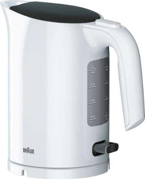 Fotoja e Ibrik elektrik Braun WK3000WH, 1L, i bardhë