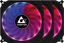 Fotoja e Ventilator Chieftec Tornado 3-pack + Hub, i zi