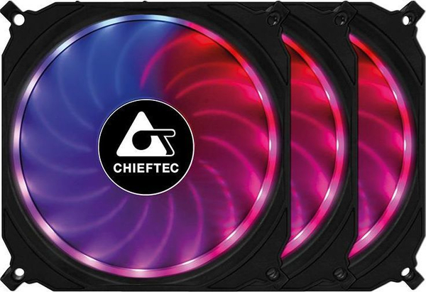 Fotoja e Ventilator Chieftec Tornado 3-pack + Hub, i zi
