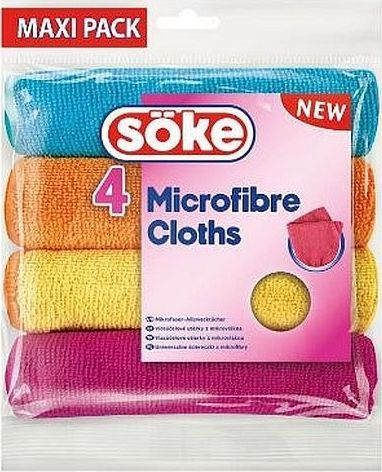 Fotoja e Lecka pastrimi Spontex Microfibre Soke, 4 copë, shumëngjyrëshe