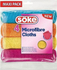 Fotoja e Lecka pastrimi Spontex Microfibre Soke, 4 copë, shumëngjyrëshe, Picture 1