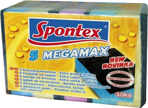 Fotoja e Sfungjer pastrimi Spontex Megamax, 5 copë