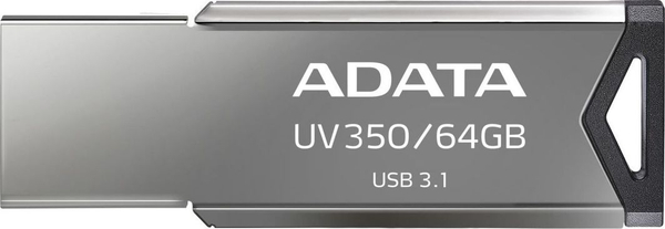 Fotoja e USB ADATA UV350, 64GB, i argjendtë