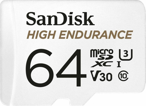 Fotoja e Kartë e memories SanDisk High Endurance MicroSDXC 64GB UHS-I / U3 A1 V30 (SDSQQNR-064G-GN6IA)