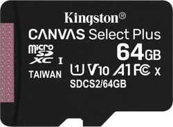 Fotoja e Kartelë Kingston Canvas Select Plus MicroSDXC 64 GB Klasa 10 UHS-I / U3 A1 V30 (SDCS2 / 64GBSP)