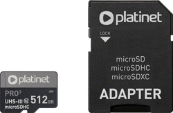 Fotoja e Kartë memorie Platinet Pro, microSDXC, 512 GB