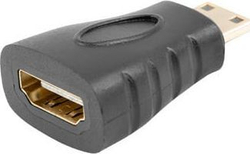 Fotoja e Përshtatës LANBERG HDMI(M) HDMI(F) mini AD-0037-BK, i zi