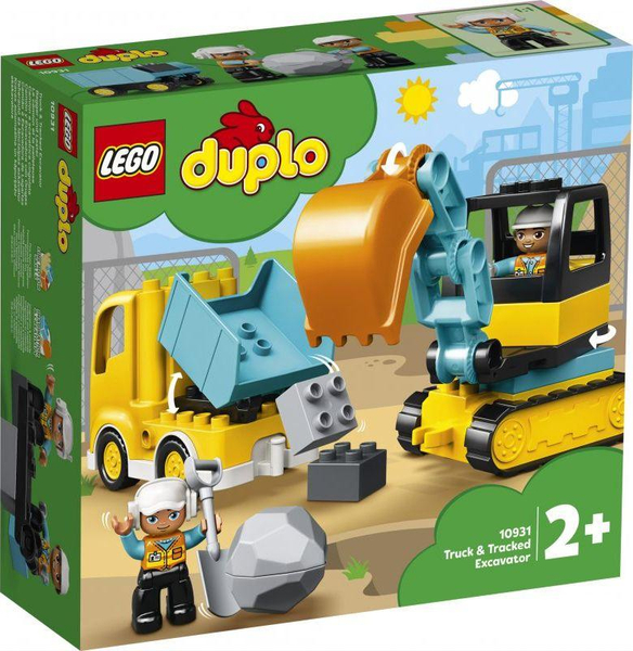 Fotoja e LEGO Duplo® Kamion dhe Ekskavator i Gjurmuar (10931)