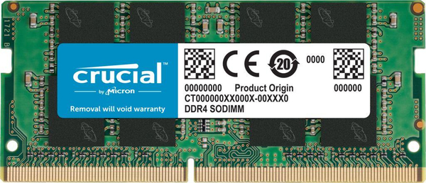 Fotoja e Memorie RAM për laptop Crucial SODIMM, DDR4, 16 GB, 3200 MHz, CL22 (CT16G4SFRA32A)