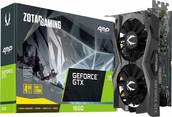 Fotoja e Kartelë grafike Zotac GeForce GTX 1650 AMP Core 4GB GDDR6 (ZT-T16520J-10L)