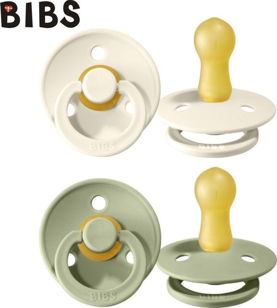 Fotoja e Set mema Bibs Sage Ivory, S, 2 copë, 0+, e bardhë/gjelbër