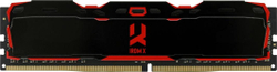 Fotoja e Memorie GoodRam IRDM X, DDR4, 16 GB, 3200MHz, CL16 (IR-X3200D464L16 / 16G), e zezë/kuqe