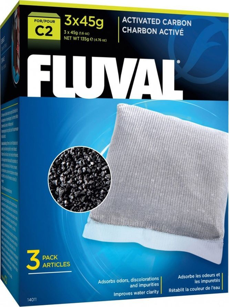 Fotoja e Fishekë karboni Fluval për filtrin C2, 3x45g