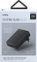Fotoja e Karikues Uniq Votre Slim Duo, 1 x USB A, 1 x USB C, i zi, Picture 7