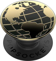 Fotoja e Mbajtëse për celular PopSockets Enamel Globe Trotter 804073, e artë/e zezë