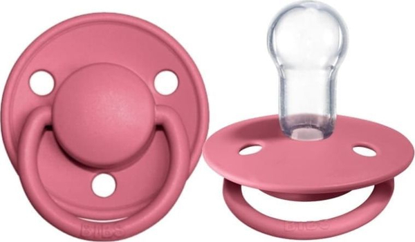 Fotoja e Memë qetësuese Bibs De Lux Silicone, 0-36 m, rozë