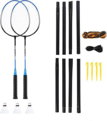 Fotoja e Set Badminton Nils Extreme, 2 raketa + 3 grila + rrjetë 195 x 22 cm + këllëf Nils