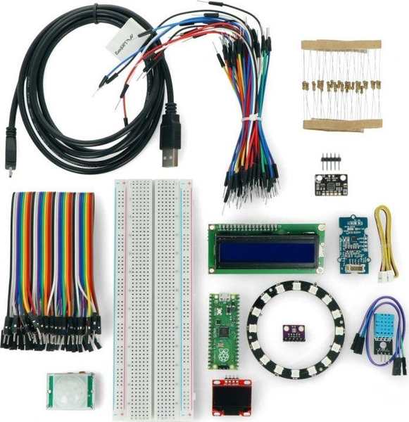 Fotoja e Set 13 modulesh (programe mostër + tabelë) Botland Raspberry Pi Pico, 264 KB