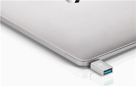 Fotoja e Adapter USB Goobay USB-C -Srebrny, i argjendtë