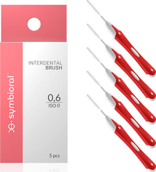 Fotoja e Furça ndërdhëmbore Interdental Symbioral, 0.6 mm, 5 copë, të kuqe