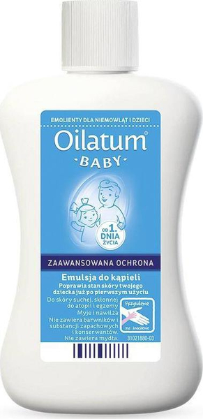 Fotoja e Emulsion për lëkurë për fëmijë Oilatum OILATUM Baby bath, 150ml, i bardhë