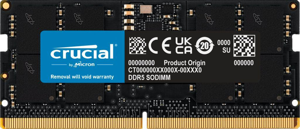 Fotoja e Memorie Crucial SODIMM, 16GB DDR5, 4800MHz, CL40 (CT16G48C40S5)