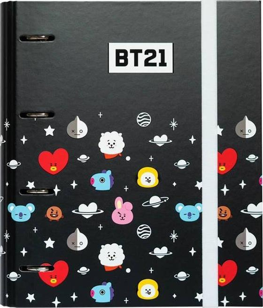 Fotoja e Lidhëse unazore për ruajtjen e dokumenteve Line Friends BT21, 4 unaza