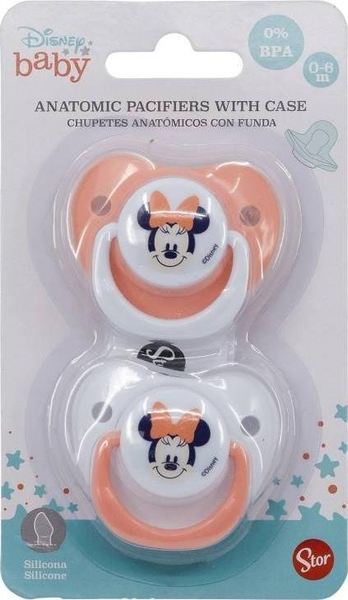 Fotoja e Biberon anatomik – Minnie Mouse (Indigo dreams), 0-6 m, 2 copa