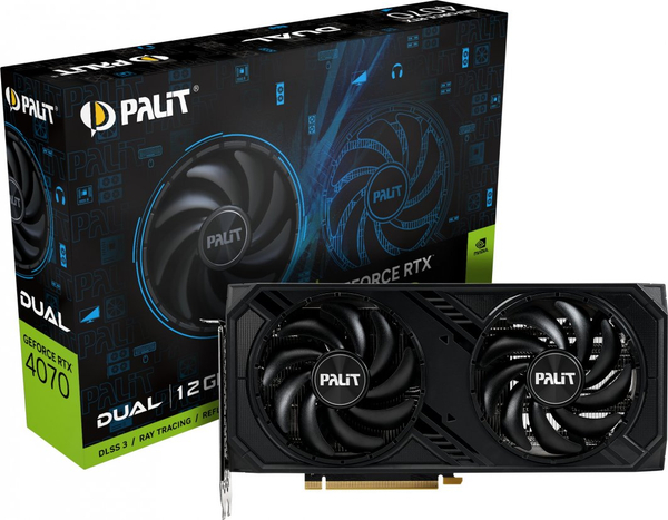 Fotoja e Kartelë grafike Palit GeForce RTX 4070 Dual, 12GB GDDR6X